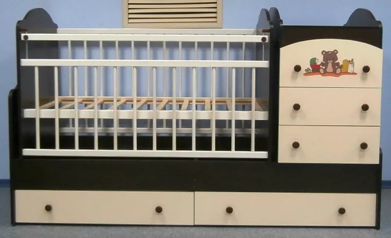 Кроватки-трансформеры для детей от 0 до 7 лет.Цены от 38 000 тенге